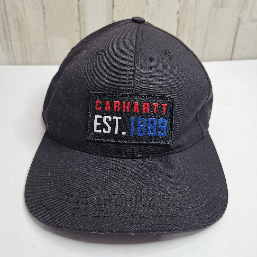 Carhartt Black Baseball Cap Hat Est 1889 Embroidered Unisex Adjustable - Picture 10 of 10